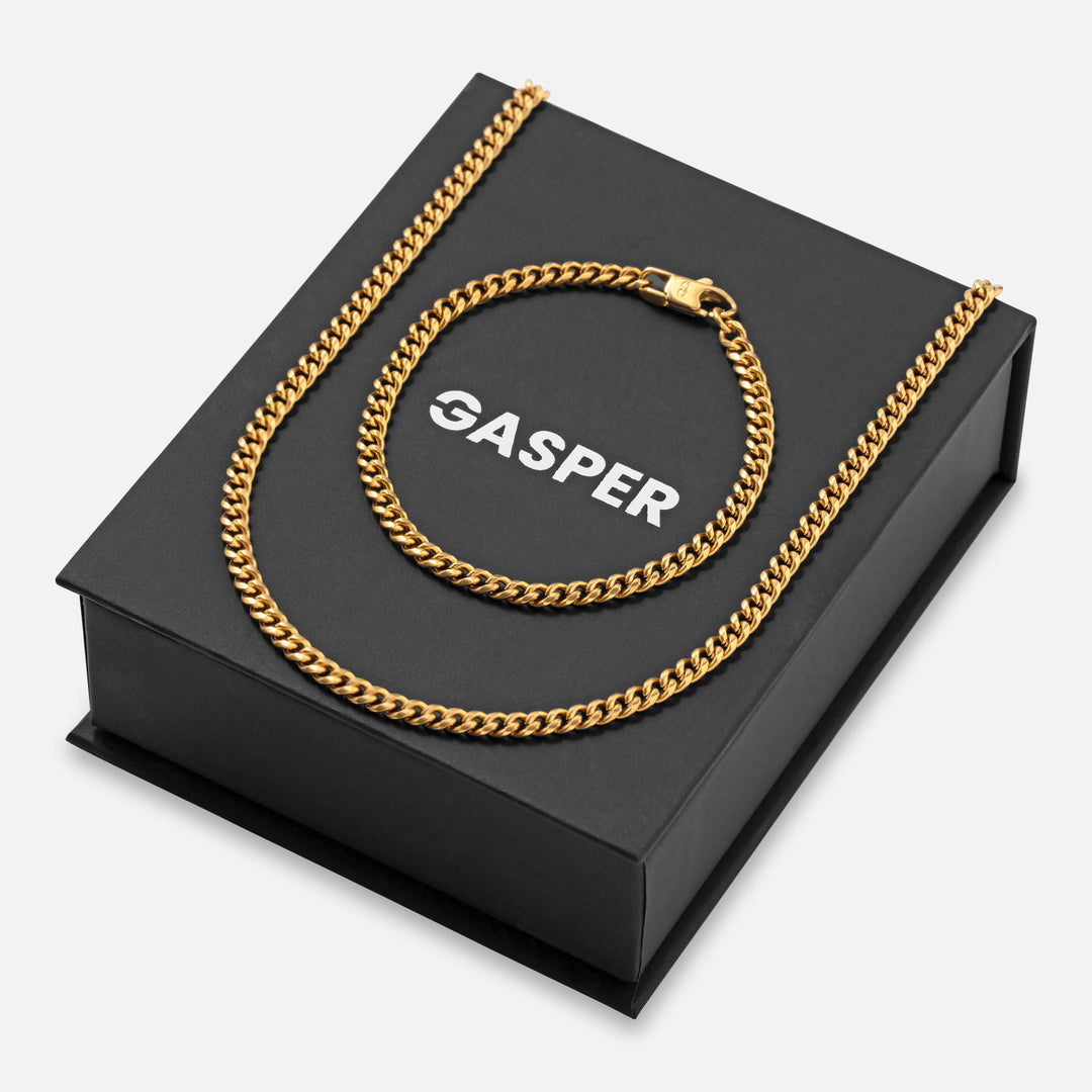 Slim Cuban Gift Set - Gold
