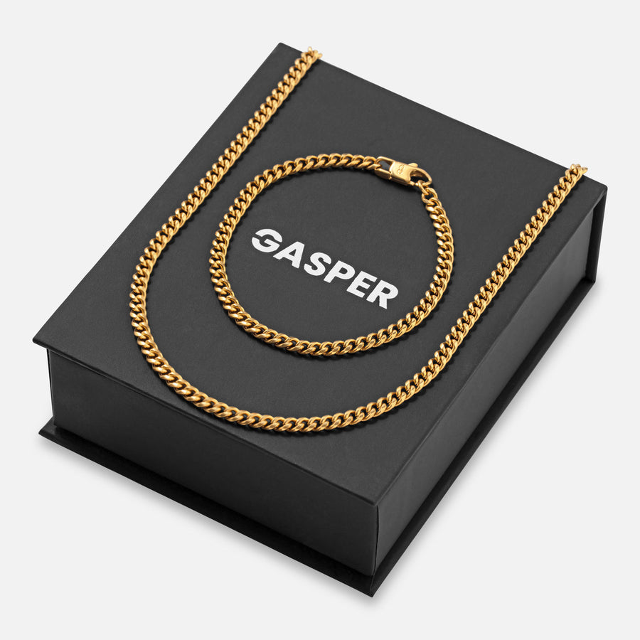 Slim Cuban Gift Set - Gold