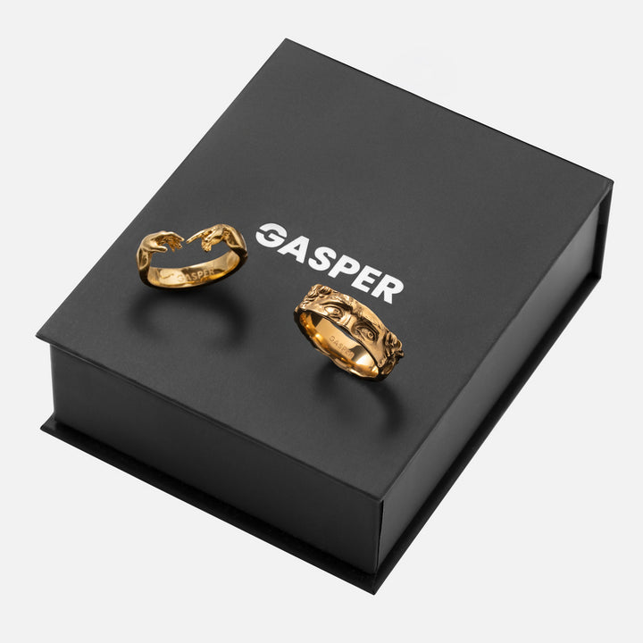 Adam and David Rings Gift Set - Gold