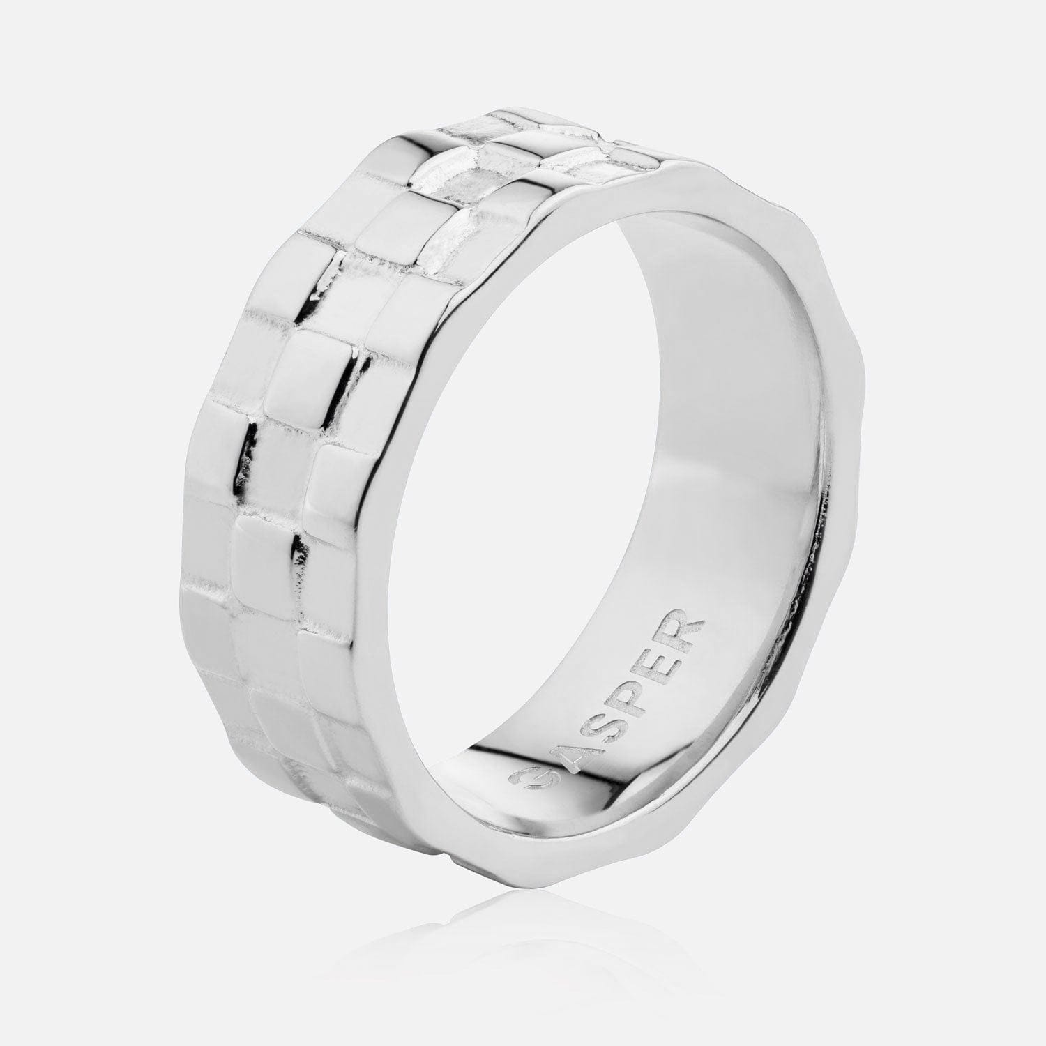 【完売間近】 TOWTOW.ARCHIVE Checker Board Ring Silver Checker ring | GASPER.CO