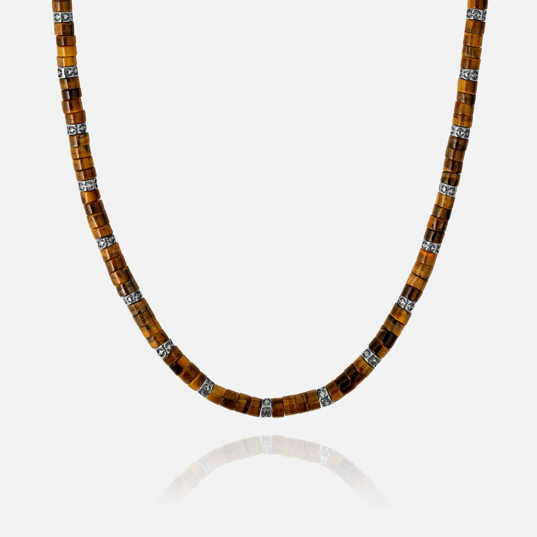 Heishi Necklace - Tigers Eye