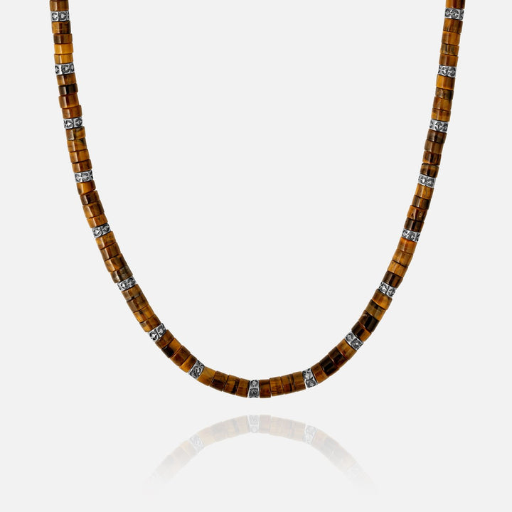 Heishi Necklace - Tigers Eye
