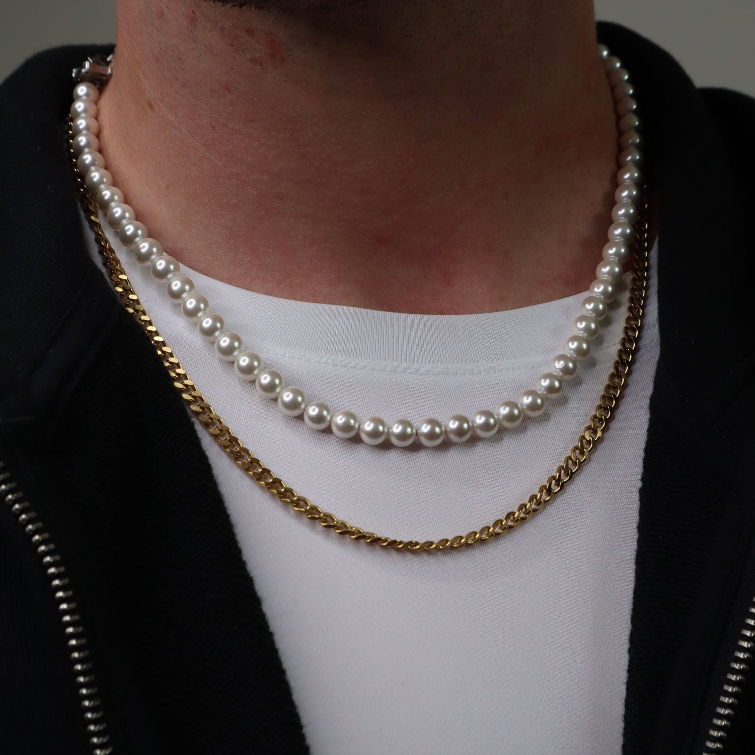 Pearls + 4mm Cuban Stack – GASPER.CO