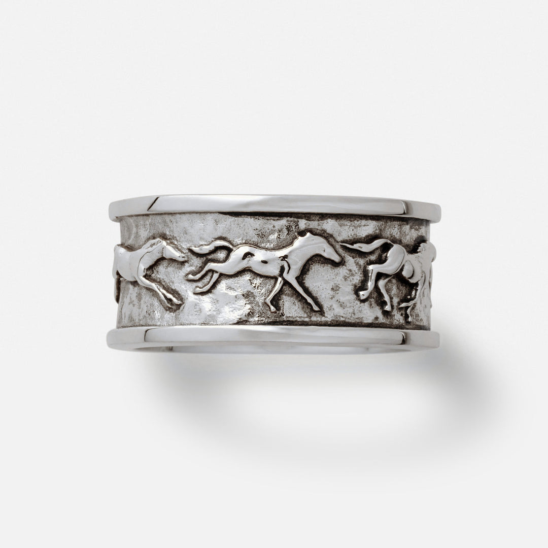 Bronco Band Ring - Silver