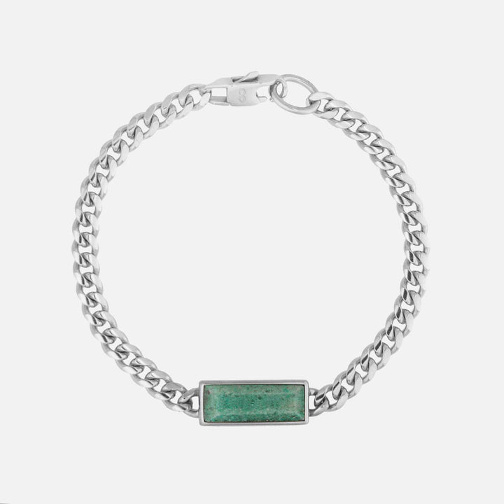 Fusion Cuban Bracelet - Aventurine