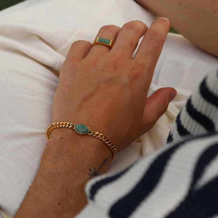 Oval Bracelet - Aventurine
