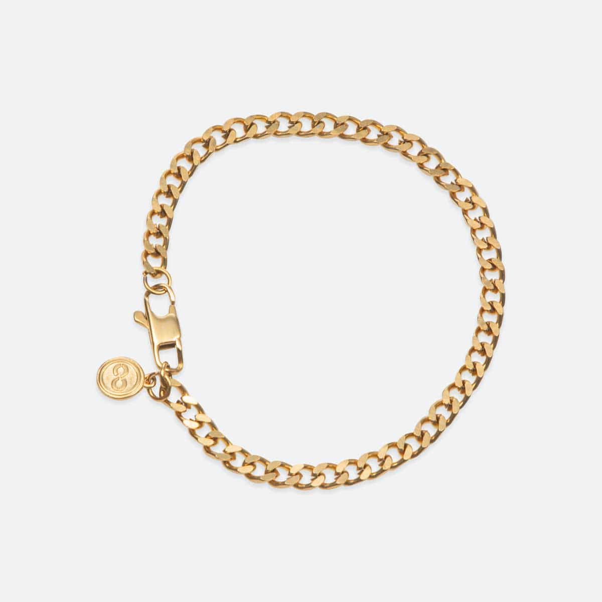 関税/送料込み【THE GASPER】4MMキューバブレスレット18k 4MM Cuban Bracelet | GASPER.CO