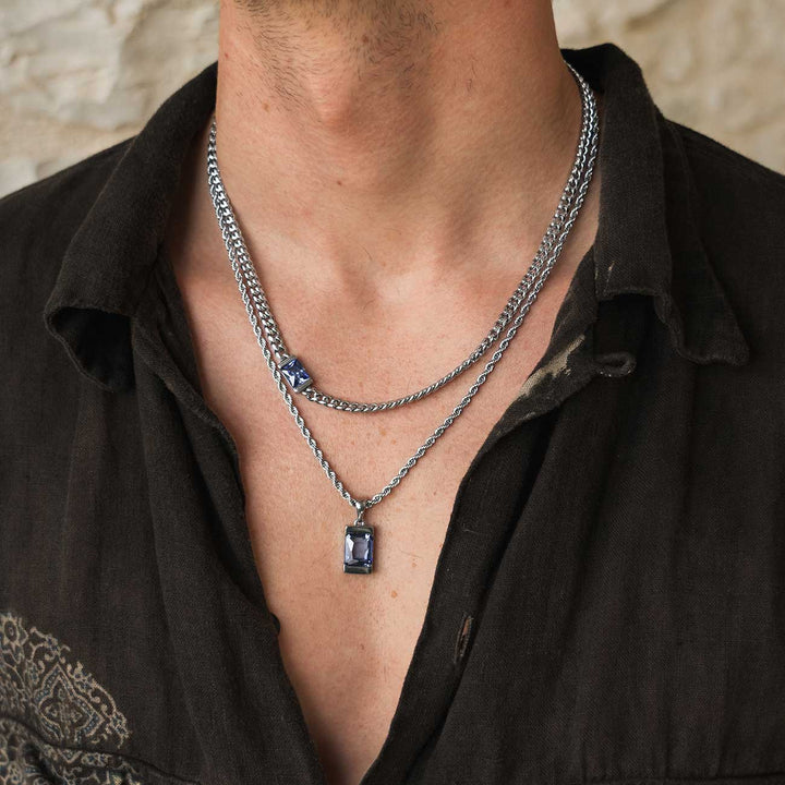 Chip Necklace Set - Tanzanite