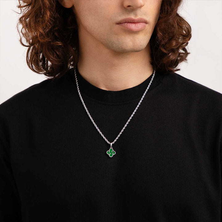 Heritage Clover Pendant - Aventurine