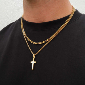 Classic Cross + 4mm Cuban Set