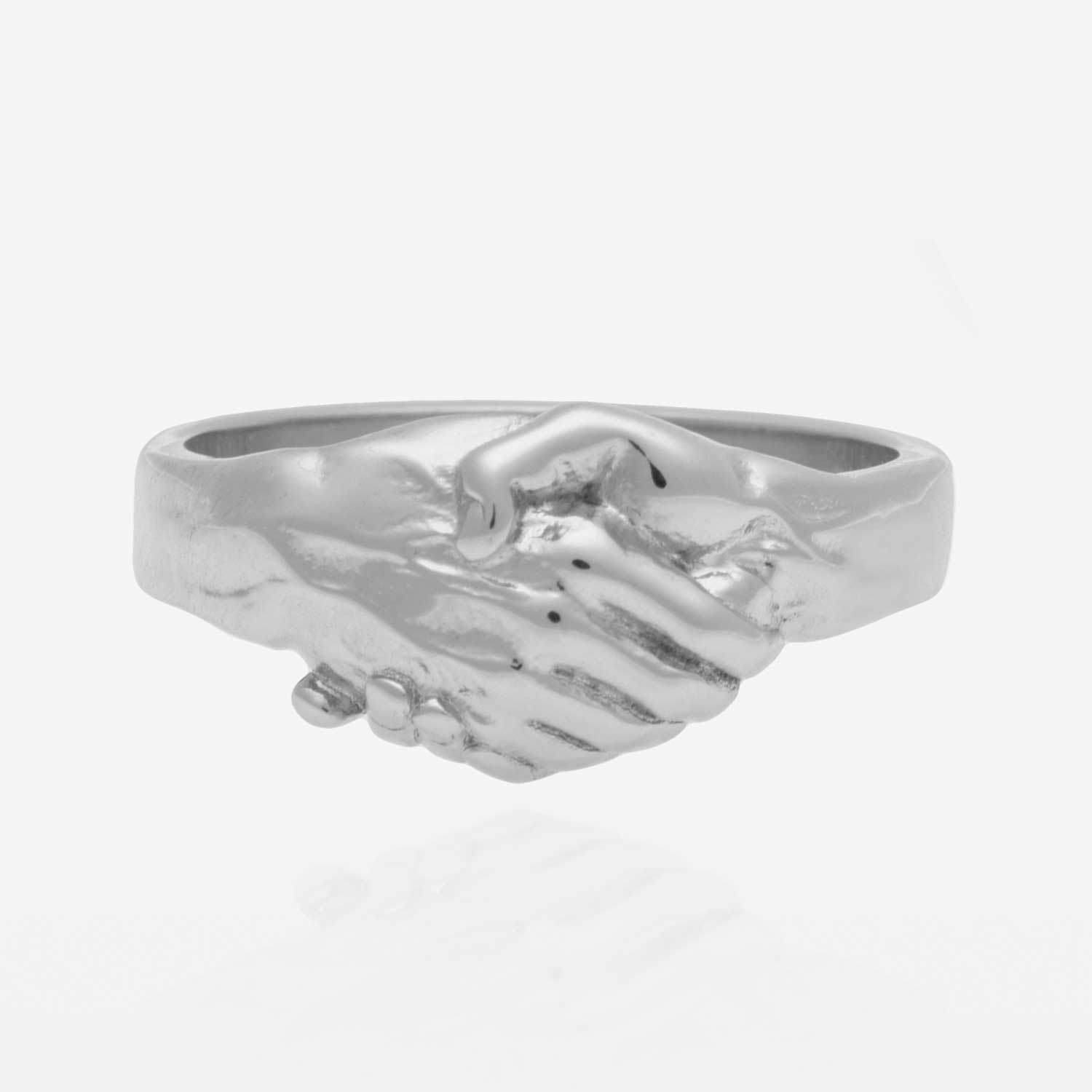 アクセサリー M.W.O.B.H.M / handshake Chain RIng Icon Link Chain Ring, Silver, Gold, Wide|RZ900949 – John Hardy