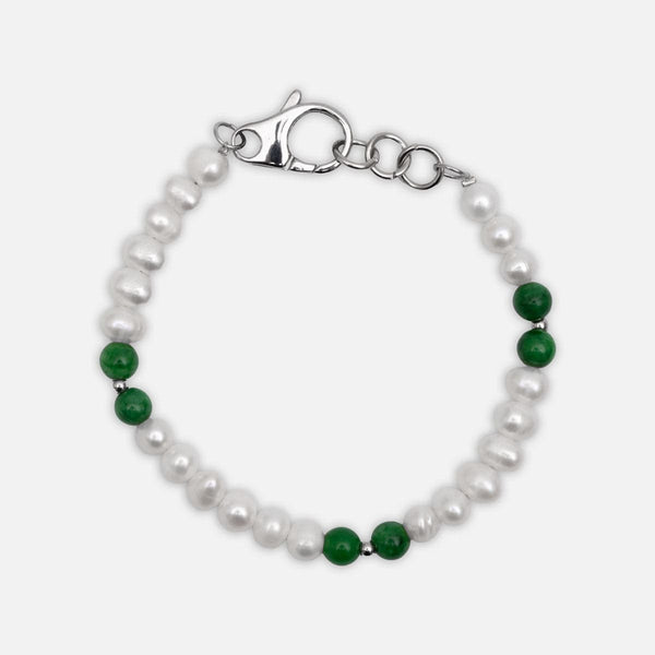 pearl and jade bracelet