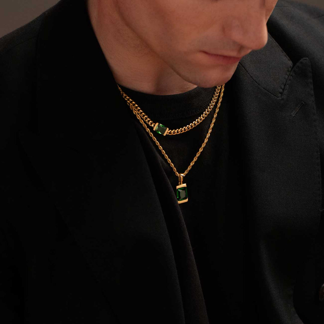 Chip Necklace Set - Jade