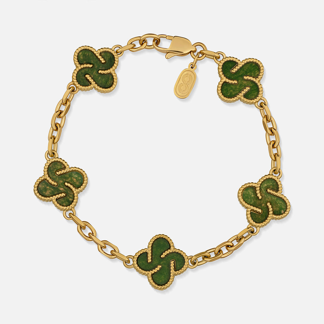 Heritage Clover Bracelet - Aventurine