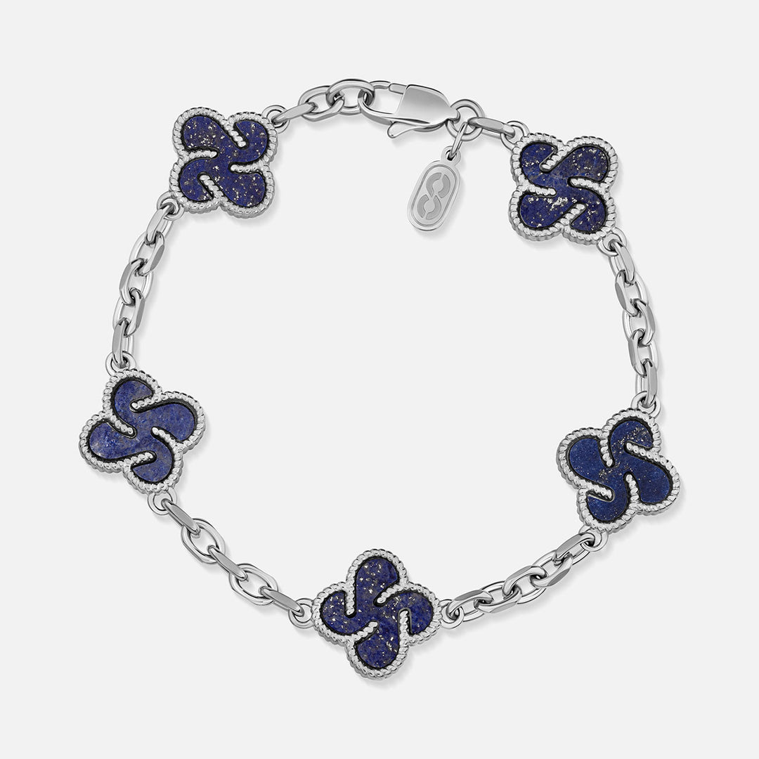 Heritage Clover Bracelet - Lapis