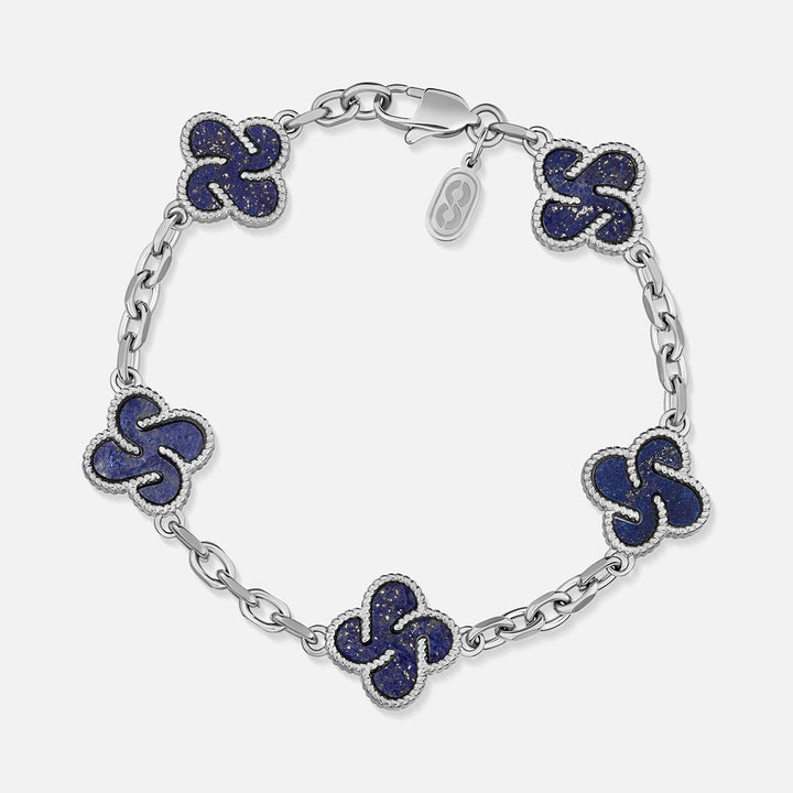 Heritage Clover Bracelet - Lapis