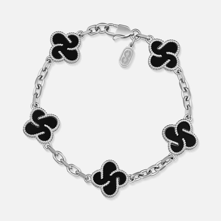 Heritage Clover Bracelet - Onyx