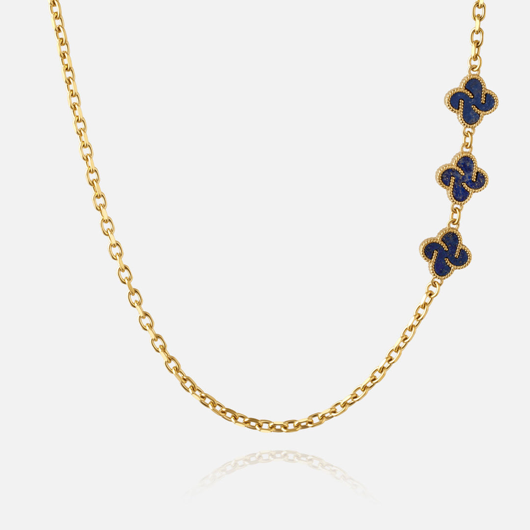 Heritage Clover Chain - Lapis