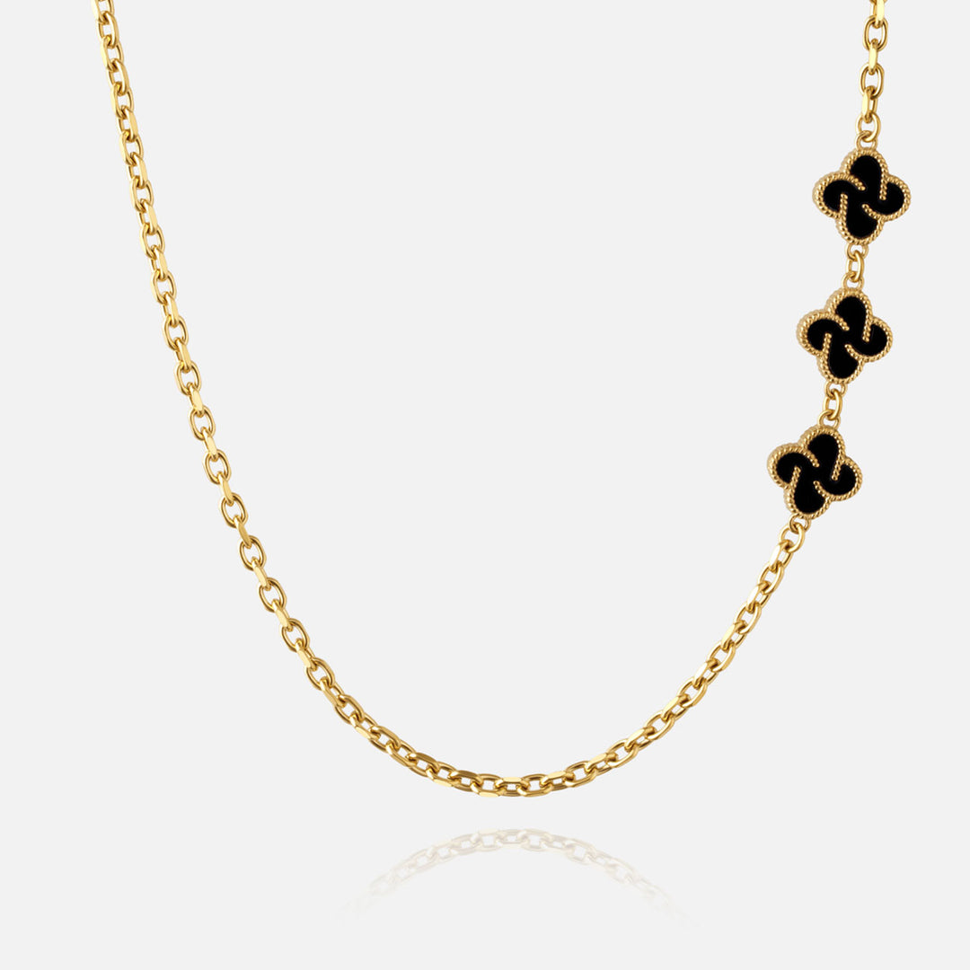 Heritage Clover Chain - Onyx