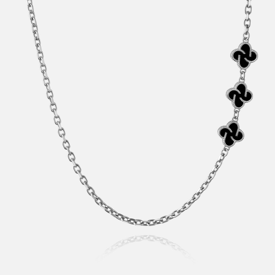 Heritage Clover Chain - Onyx