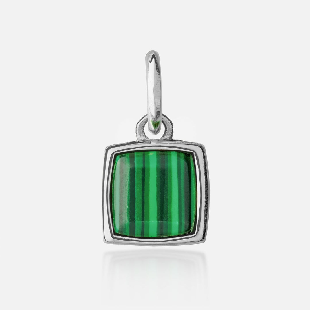 Micro Cushion Pendant - Malachite