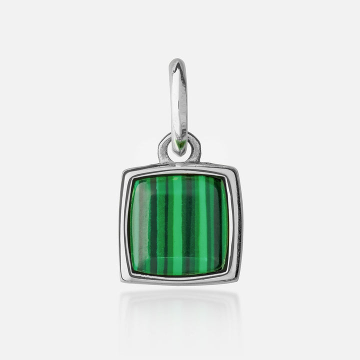 Micro Cushion Pendant - Malachite