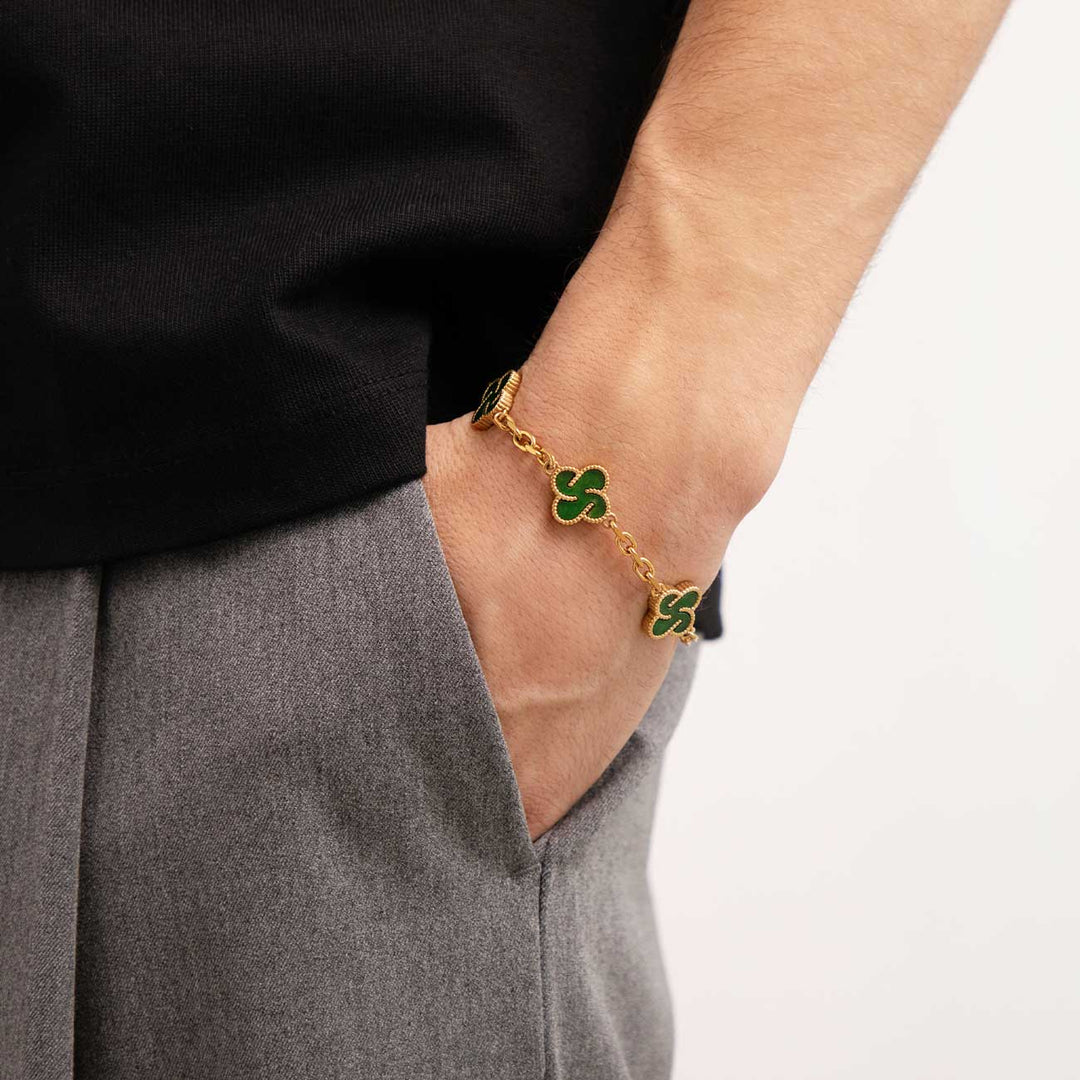 Heritage Clover Bracelet - Aventurine