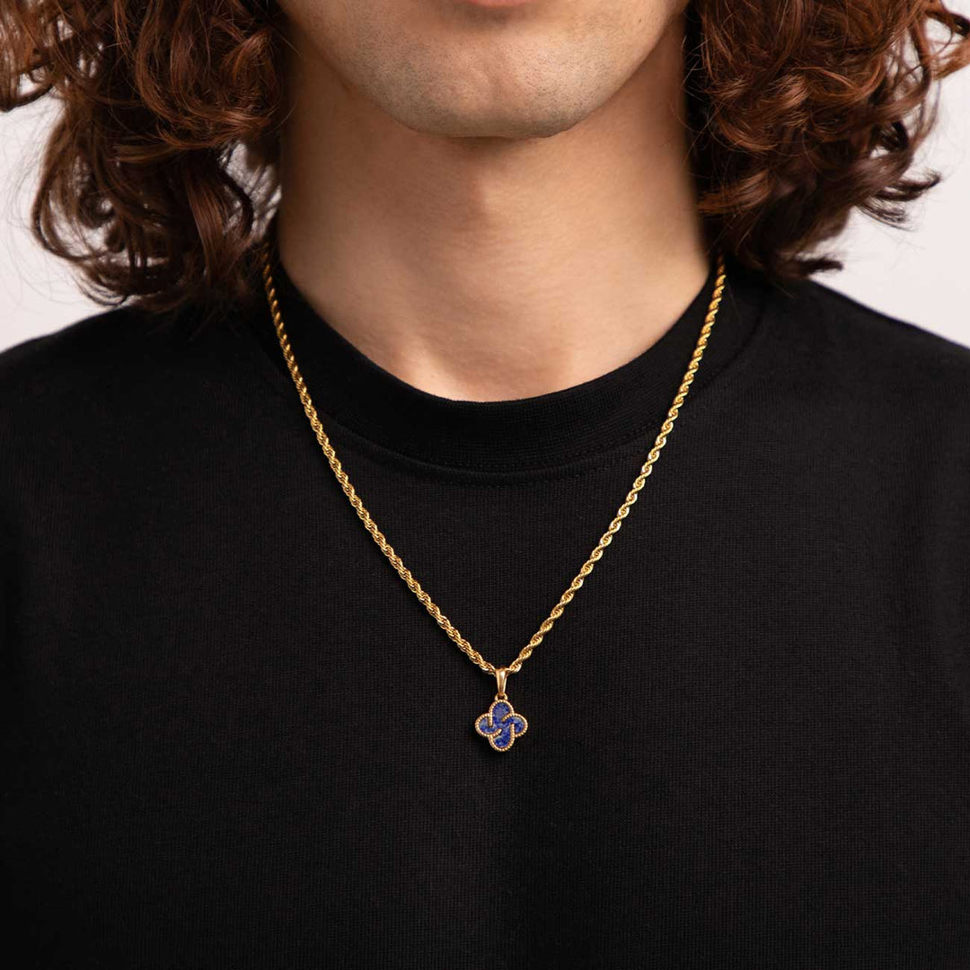 Heritage Clover Pendant - Lapis