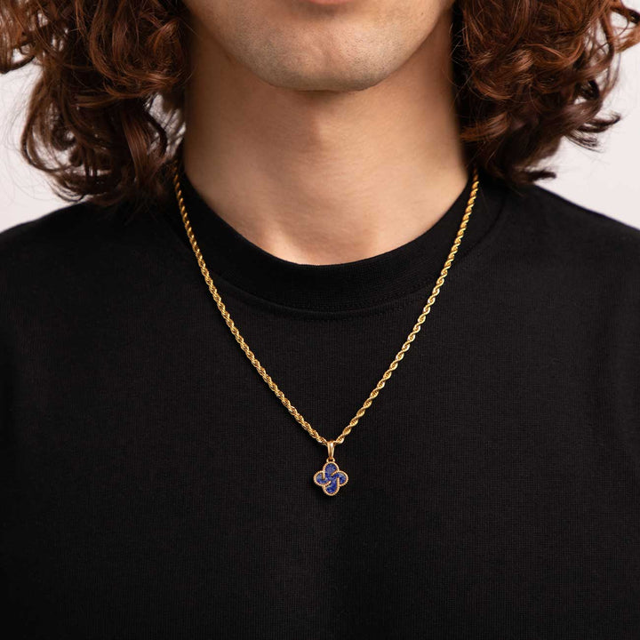 Heritage Clover Pendant - Lapis