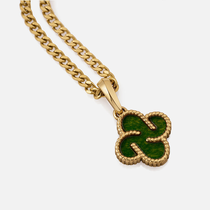 Heritage Clover Pendant - Aventurine