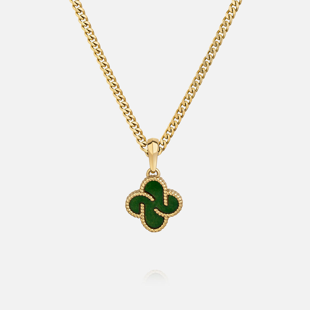 Heritage Clover Pendant - Aventurine