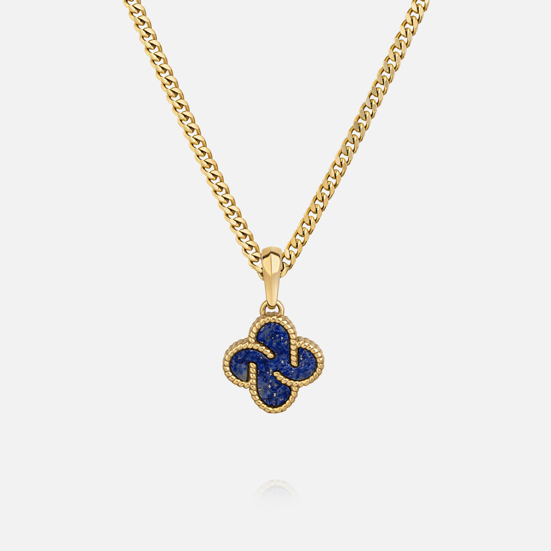 Heritage Clover Pendant - Lapis