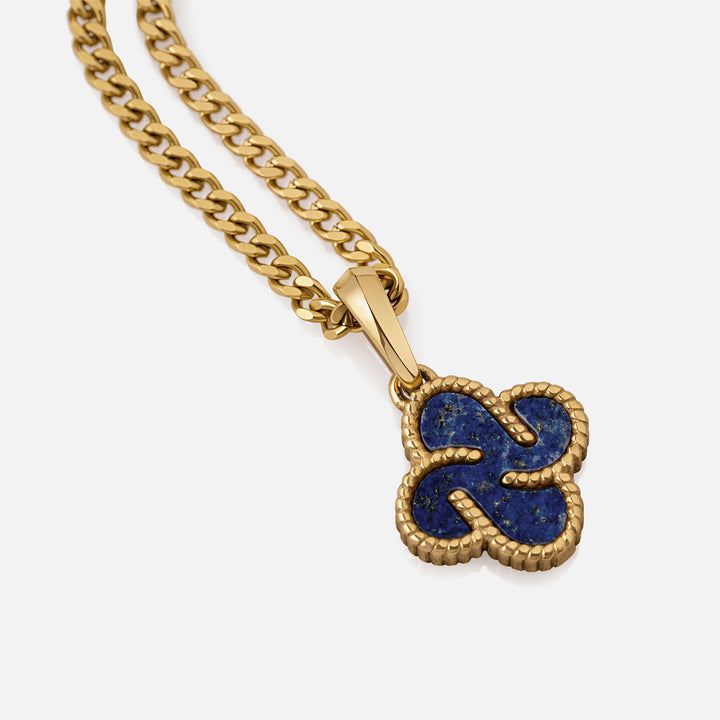 Heritage Clover Pendant - Lapis