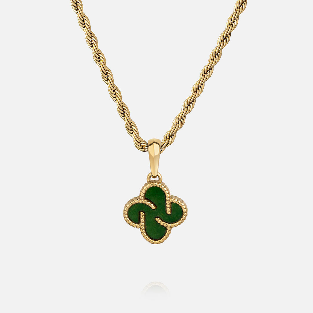 Heritage Clover Pendant - Aventurine