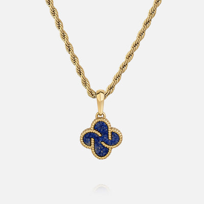 Heritage Clover Pendant - Lapis