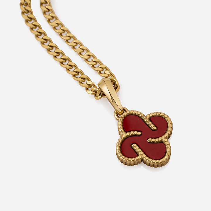 Heritage Clover Pendant - Red