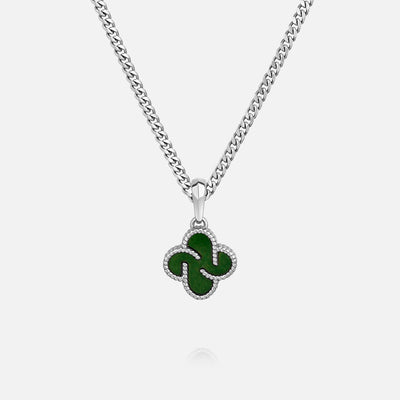 Heritage Clover Pendant - Aventurine