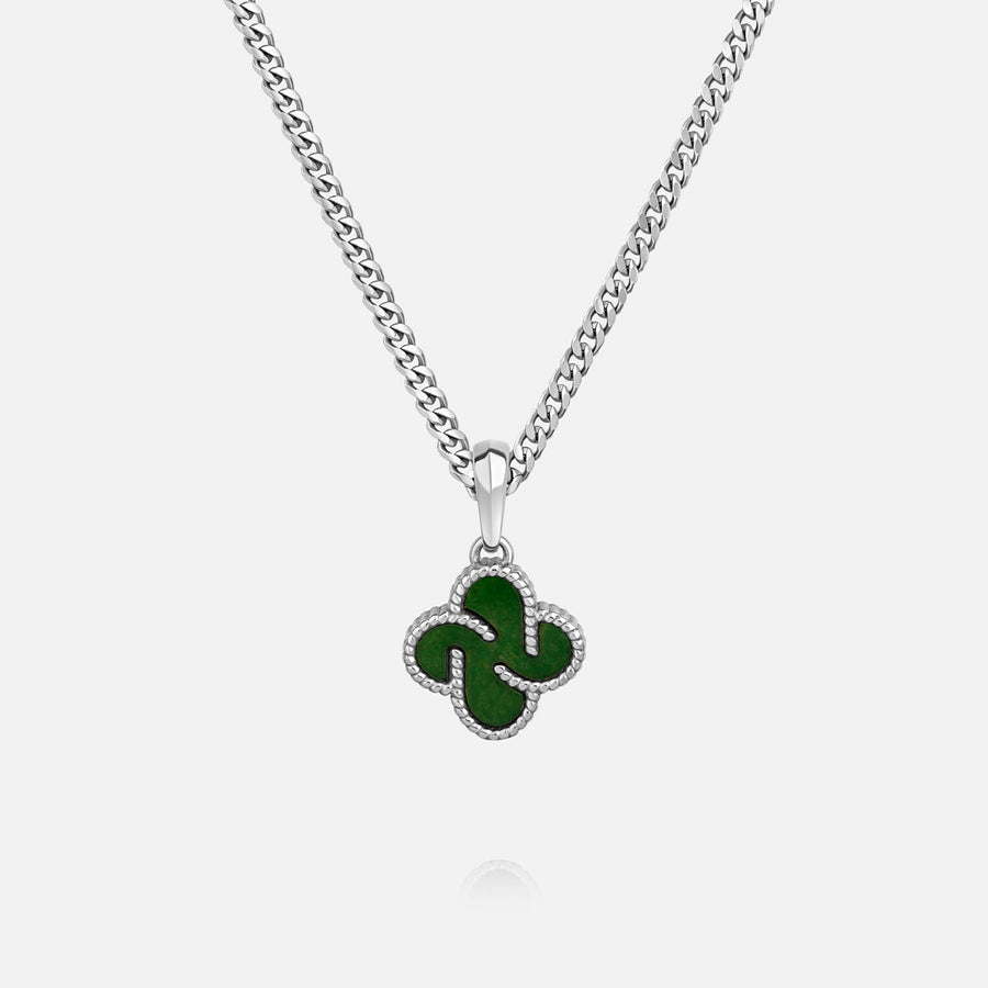Heritage Clover Pendant - Aventurine