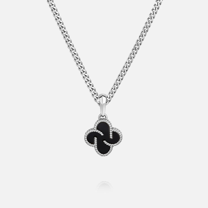 Heritage Clover Pendant - Onyx
