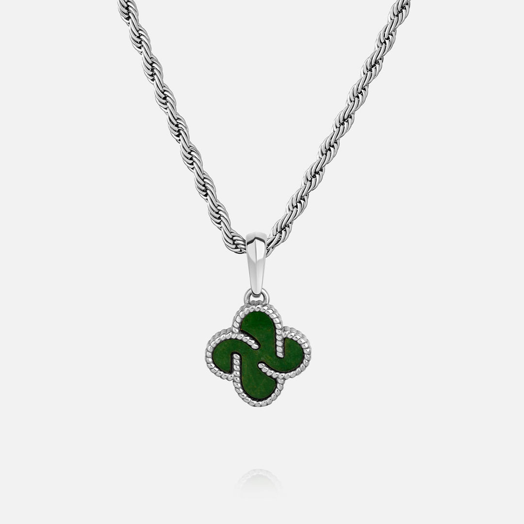 Heritage Clover Pendant - Aventurine