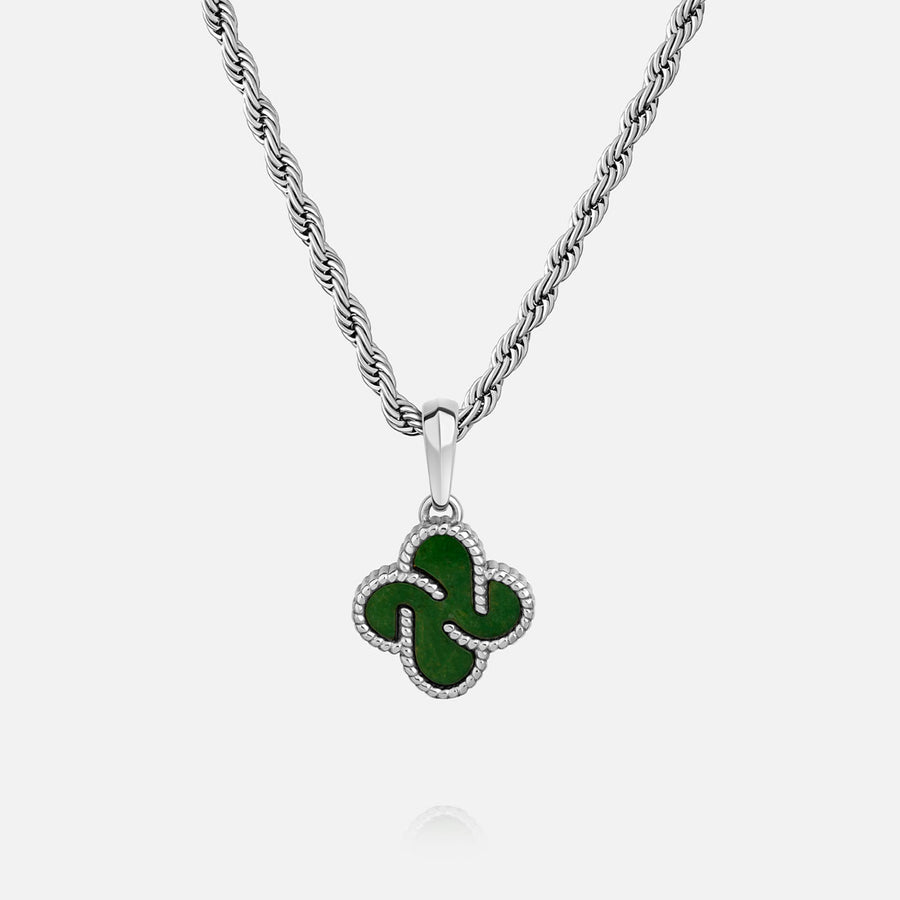 Heritage Clover Pendant - Aventurine