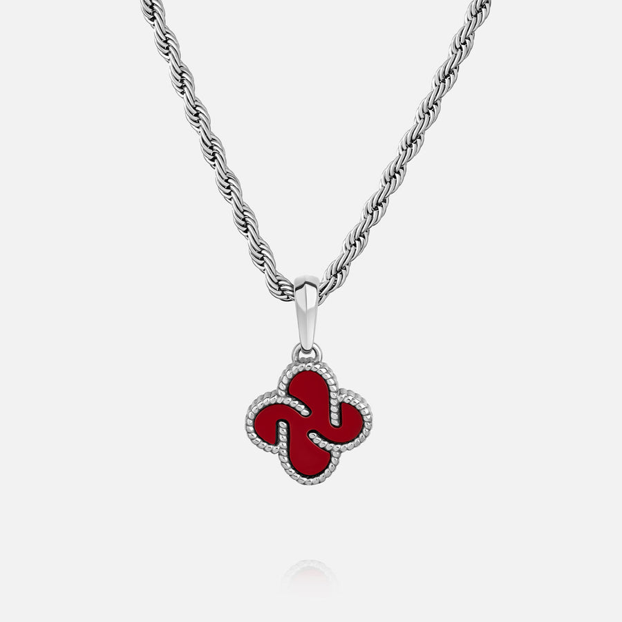 Heritage Clover Pendant - Red