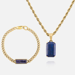 Void Bracelet Set - Lapis
