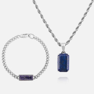 Void Bracelet Set - Lapis
