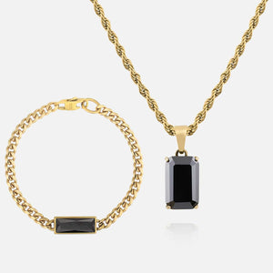 Void Bracelet Set - Onyx