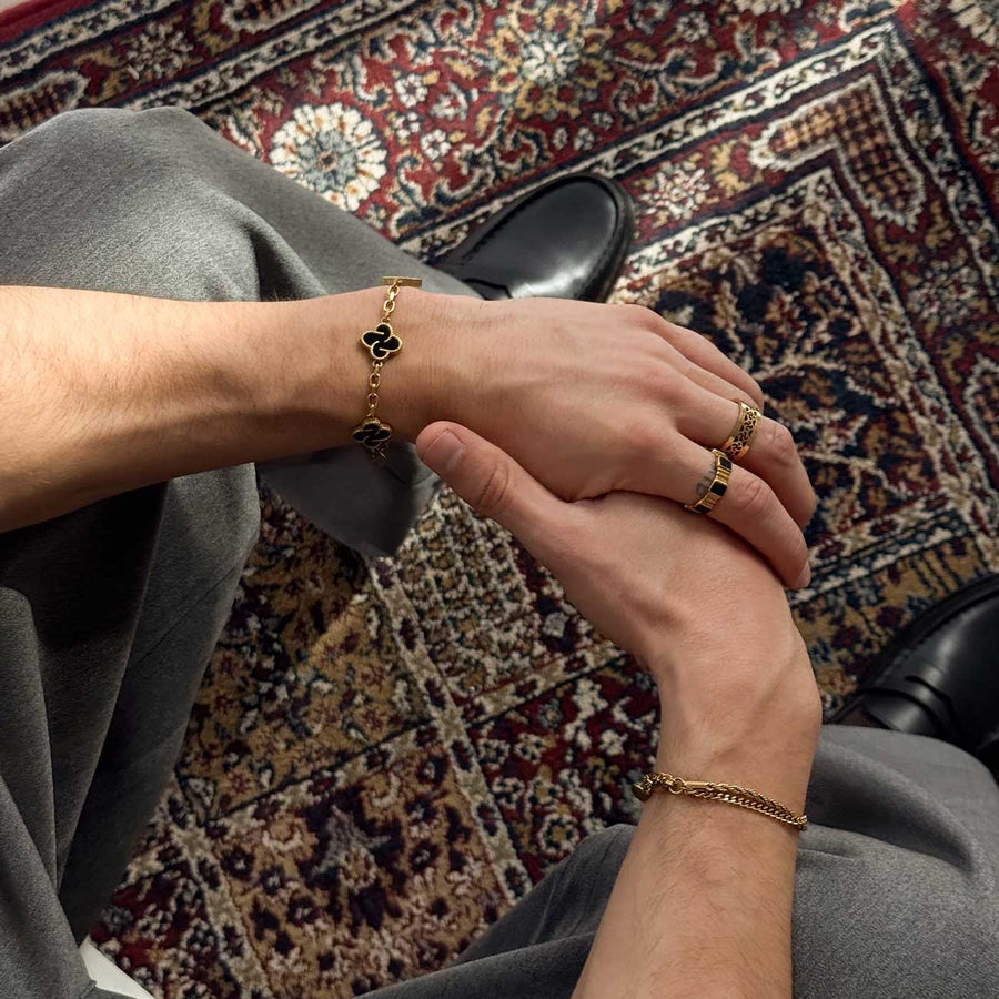Heritage Clover Bracelet - Onyx