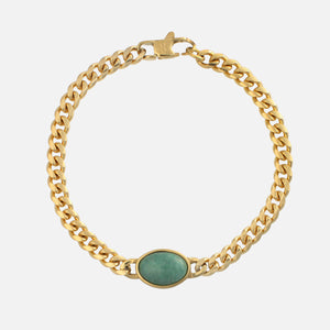 Oval Bracelet - Aventurine