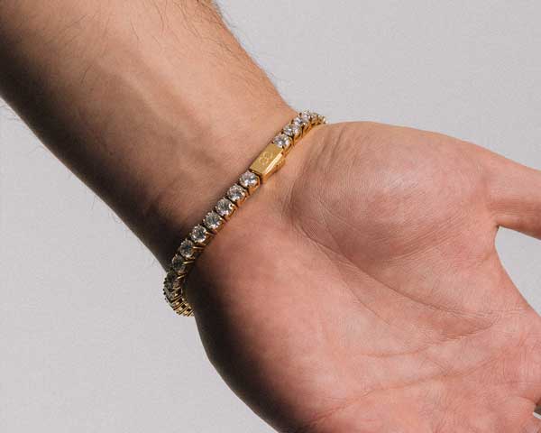 3mm Tennis + 4mm Cuban Bracelet Set | GASPER.CO