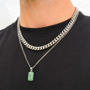 Void Aventurine + 8mm Cuban Set