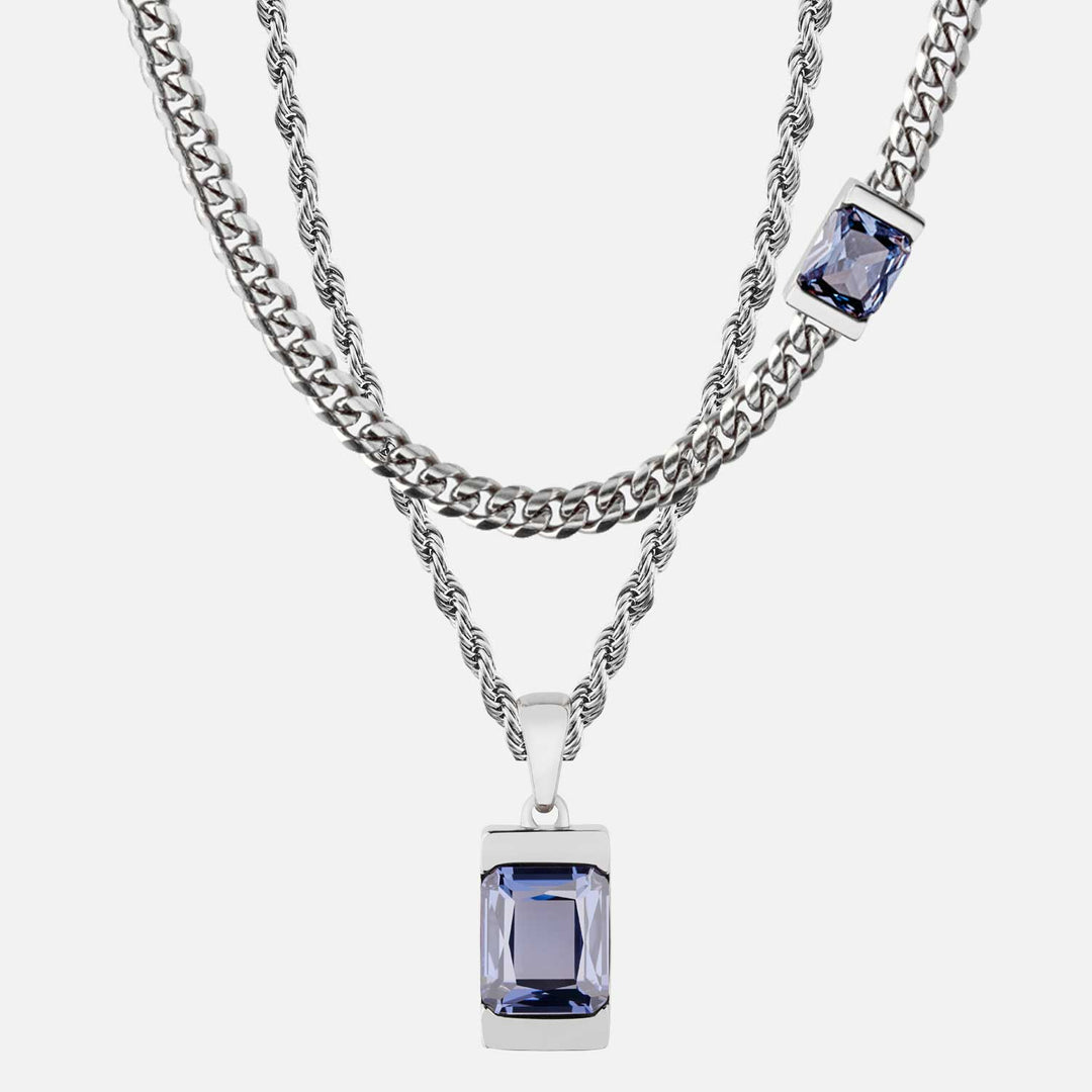 Chip Necklace Set - Tanzanite